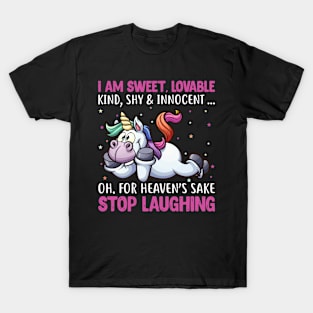 Cute, Funny, Sarcastic Unicorn T-Shirt